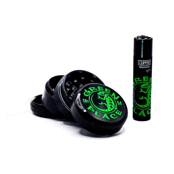 Premium Metal Grinder + Lighter